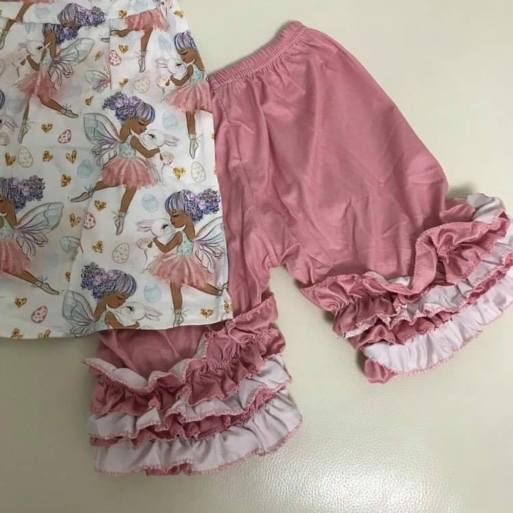 Fairy ballerina ruffle shorts set - Picture 4 of 7